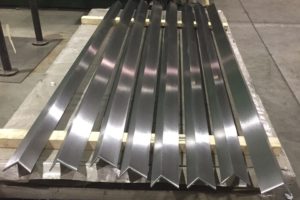 Polished stainless steel angles