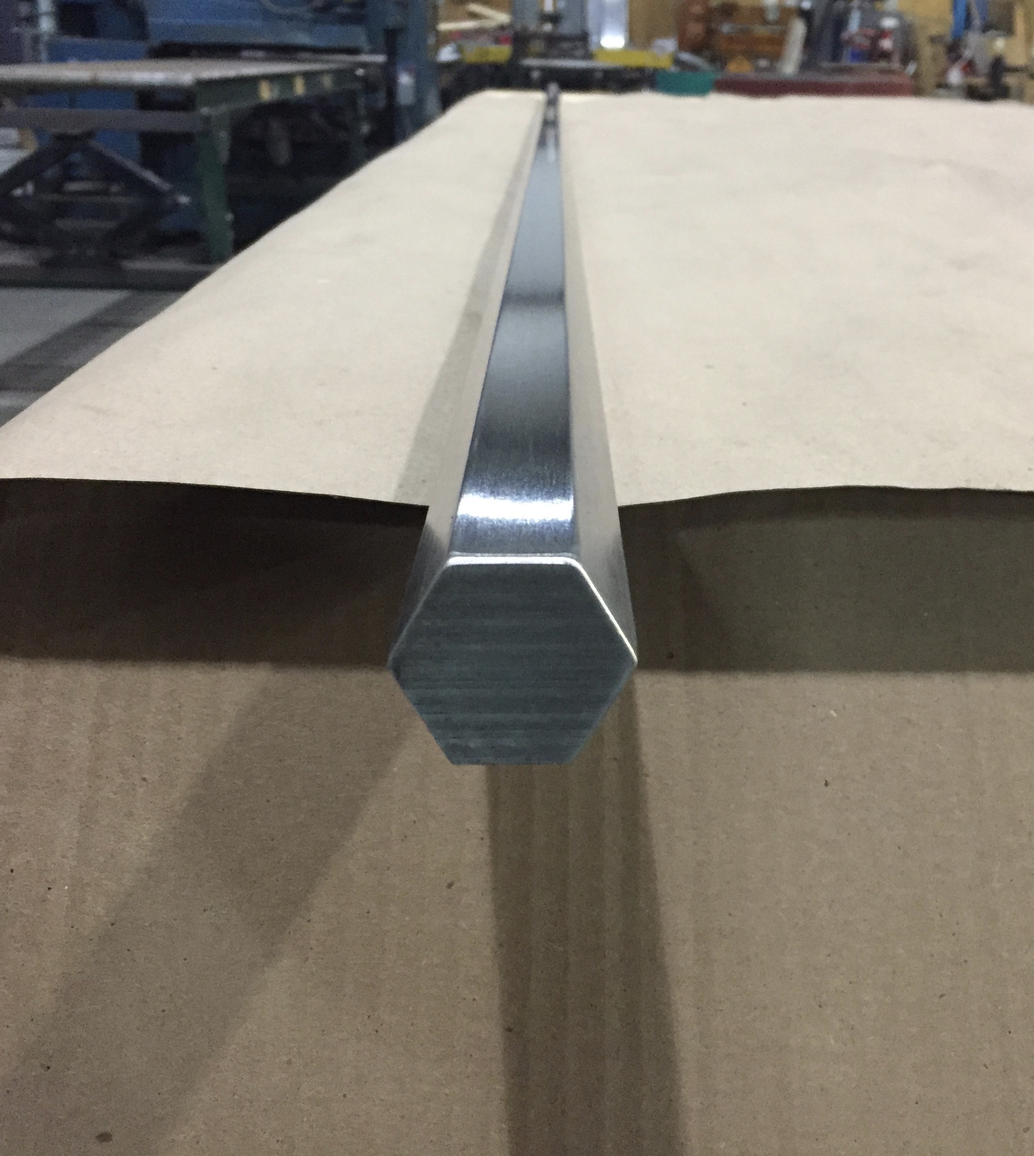 Polishes stainless steel bar